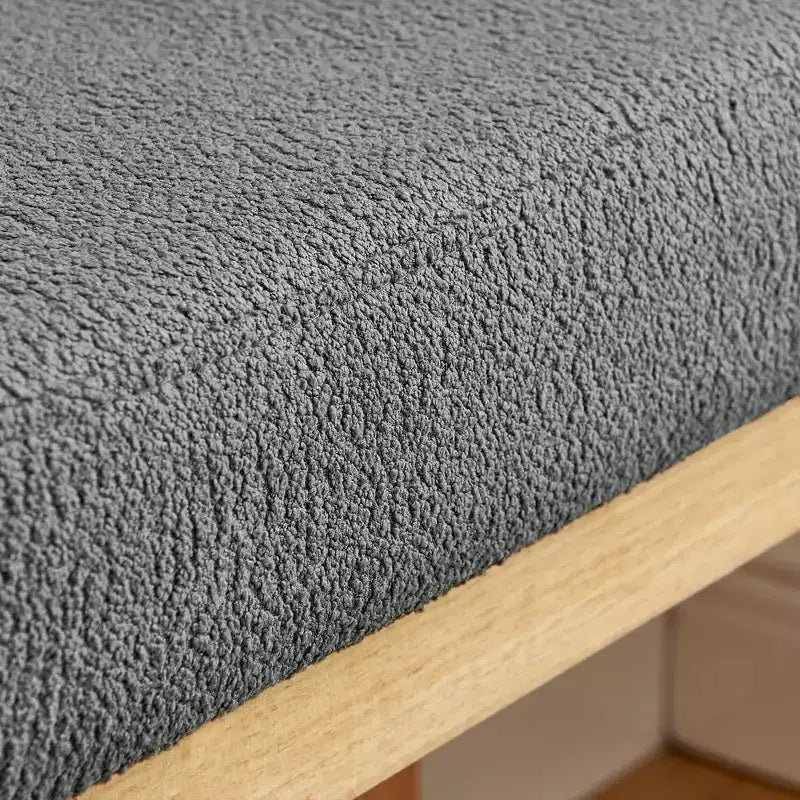 Panca Pouf Contenitore Moderna con Struttura in Legno Massello