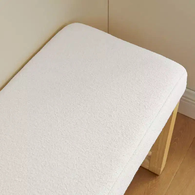 Panca Pouf Contenitore Moderna con Struttura in Legno Massello