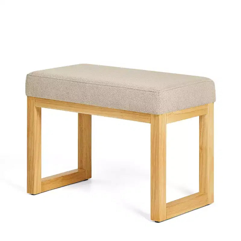 Panca Pouf Contenitore Moderna con Struttura in Legno Massello