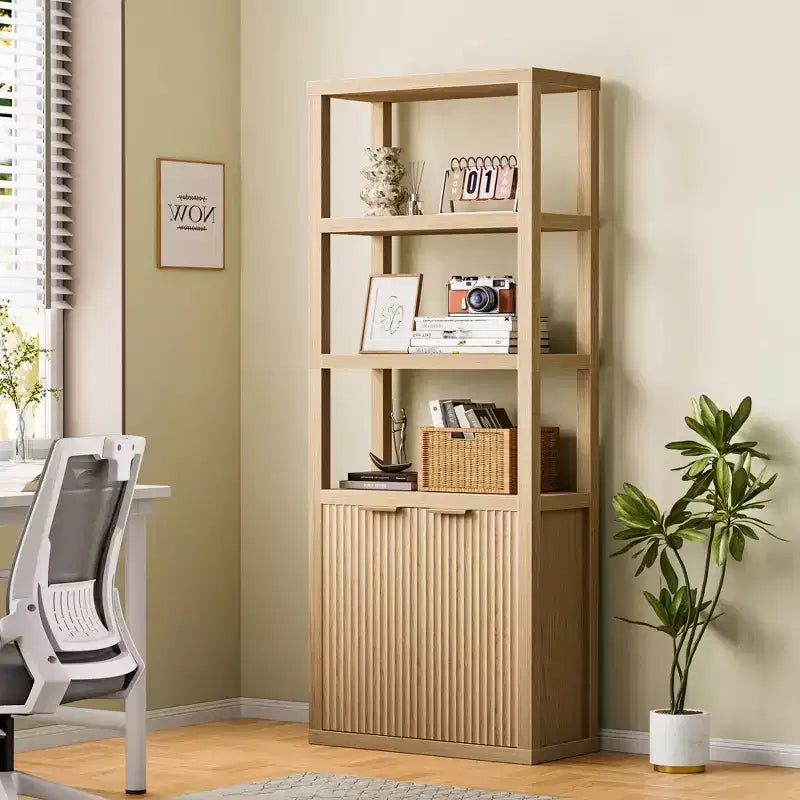 Libreria a 5 ripiani con ante