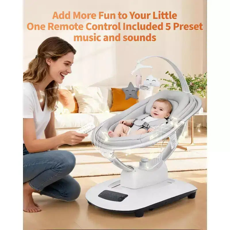 Dondolo Elettrico per Neonati con Telecomando