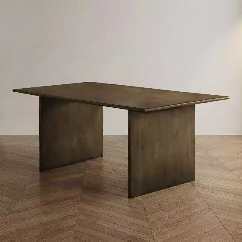Tavolo da pranzo 72" in legno massello stile Mid-Century Modern – Finitura naturale