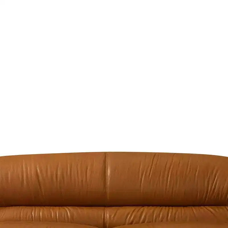 Divanetto a 2 posti da 66" in pelle color cognac