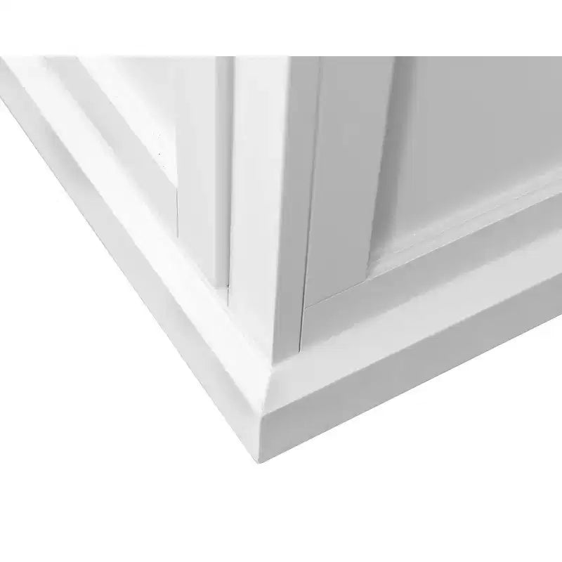 Classificatore laterale a 2 cassetti con cassetto superiore con serratura – Finitura in legno bianco