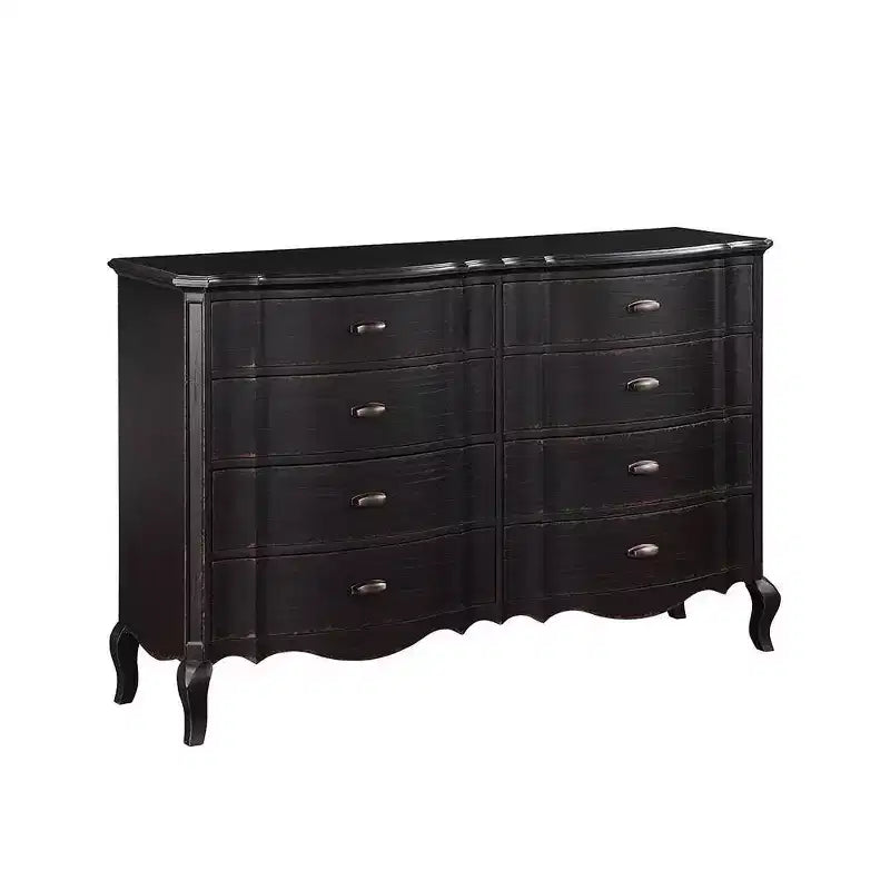 Comò a 5 cassetti da 64" con finitura nero antico
