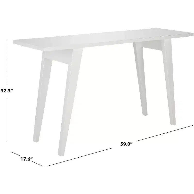 Console Rettangolare con Finitura Impiallacciata