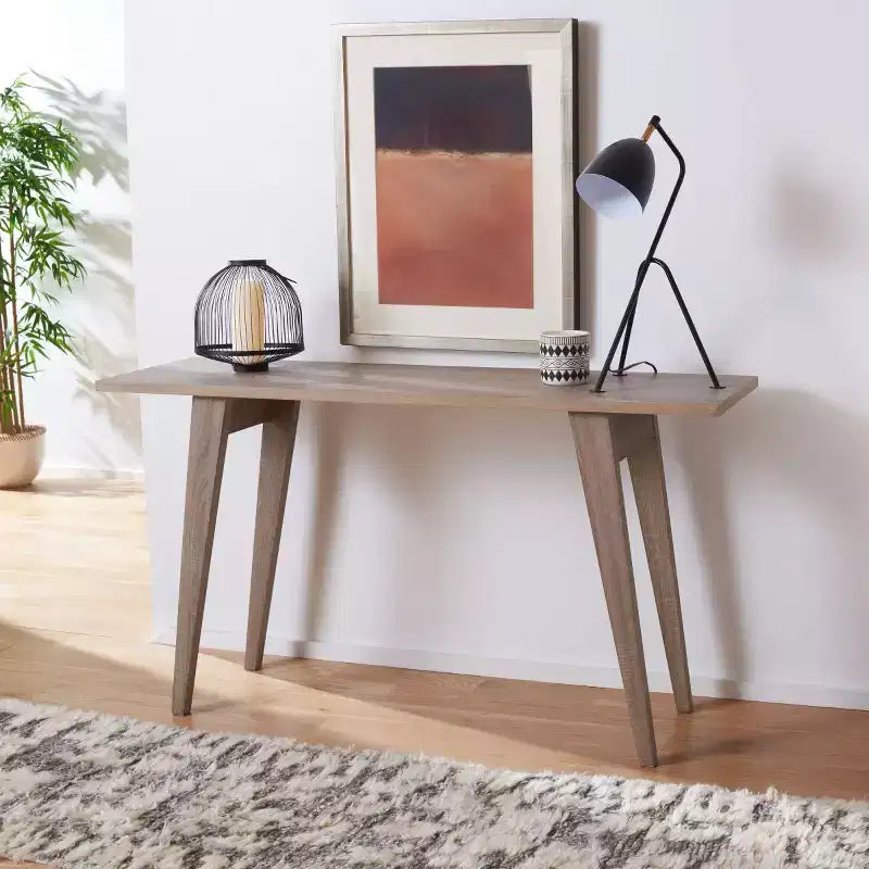 Console Rettangolare con Finitura Impiallacciata