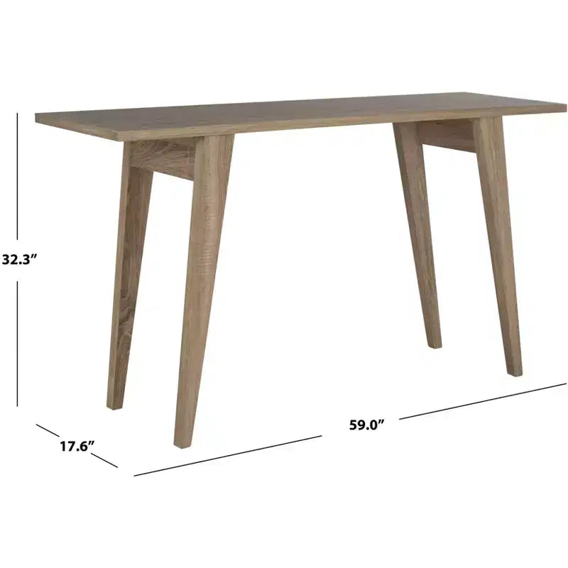 Console Rettangolare con Finitura Impiallacciata