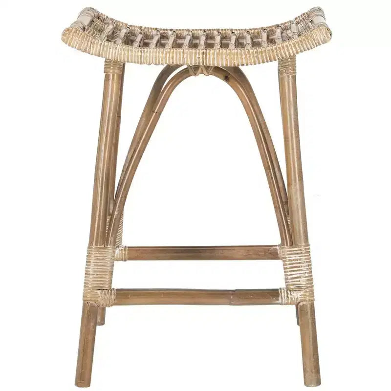 Sgabello da bancone in rattan