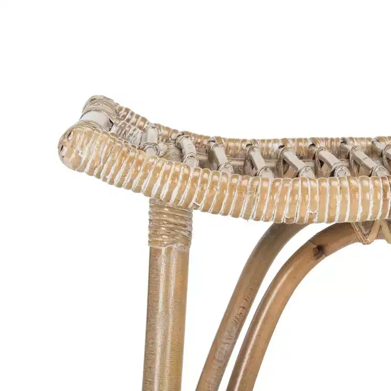Sgabello da bancone in rattan