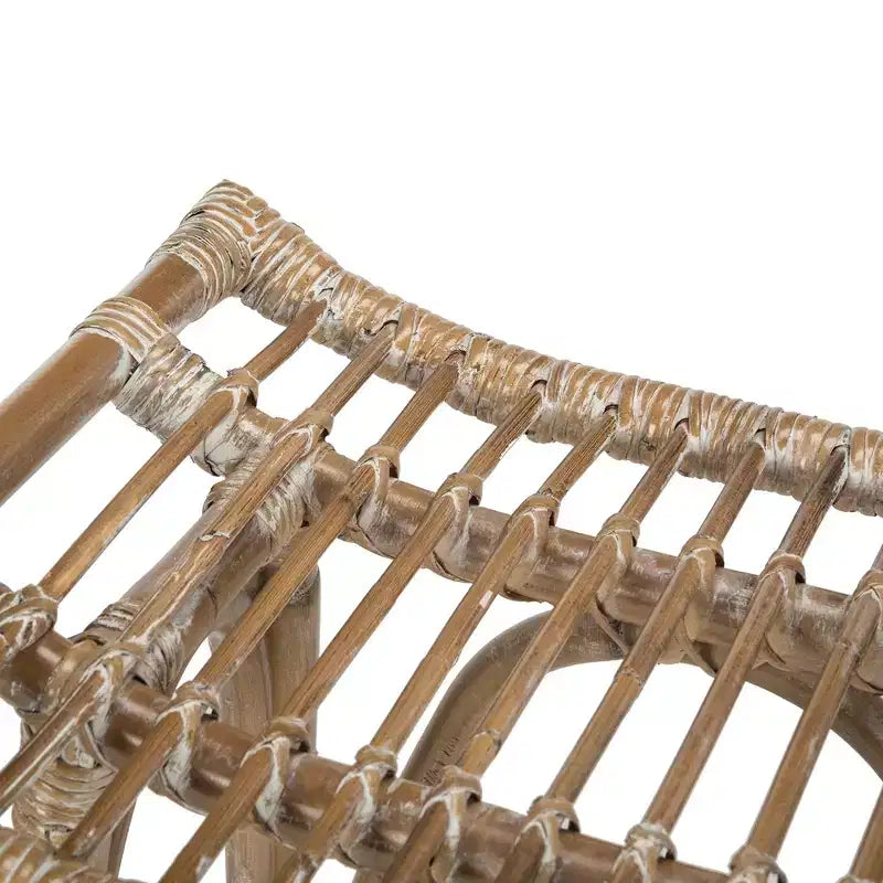 Sgabello da bancone in rattan