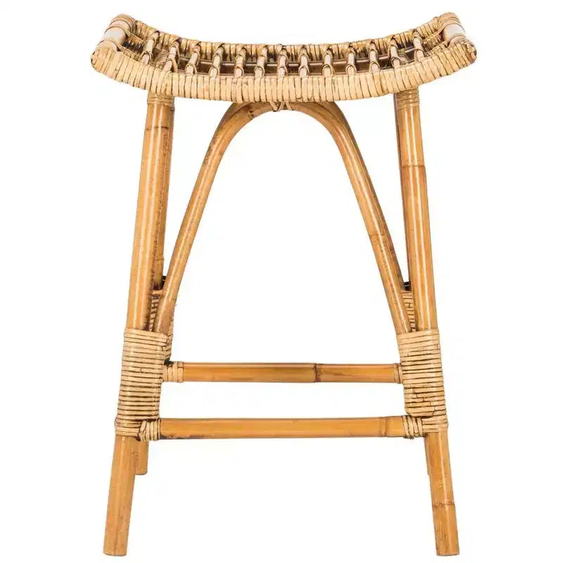 Sgabello da bancone in rattan