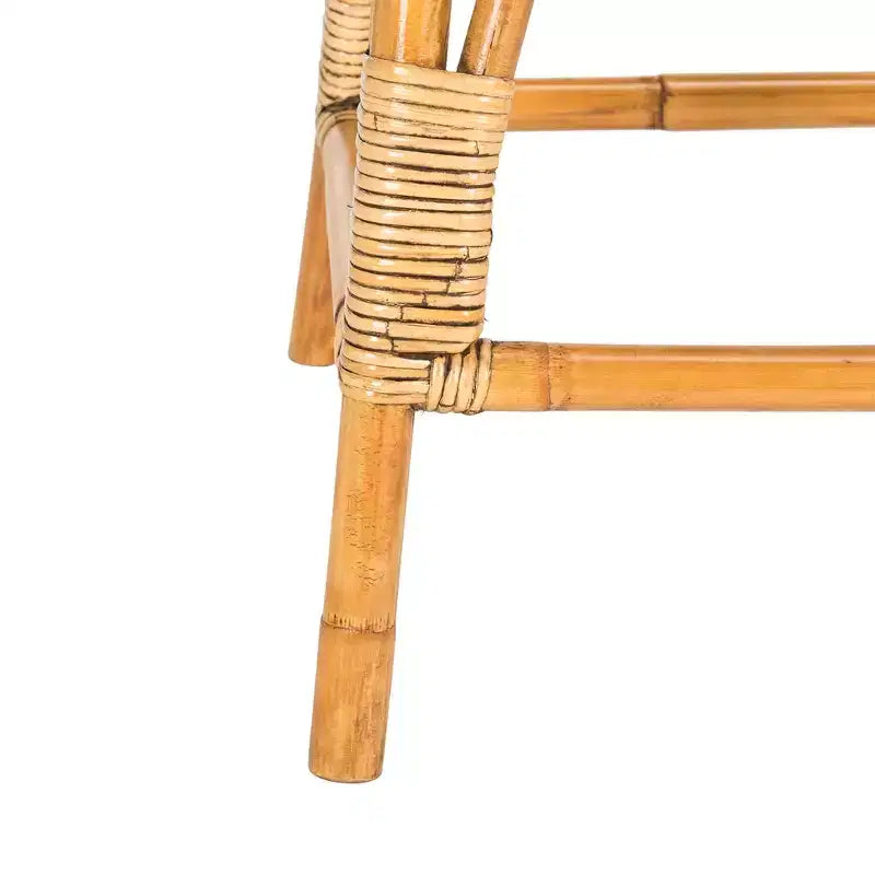 Sgabello da bancone in rattan