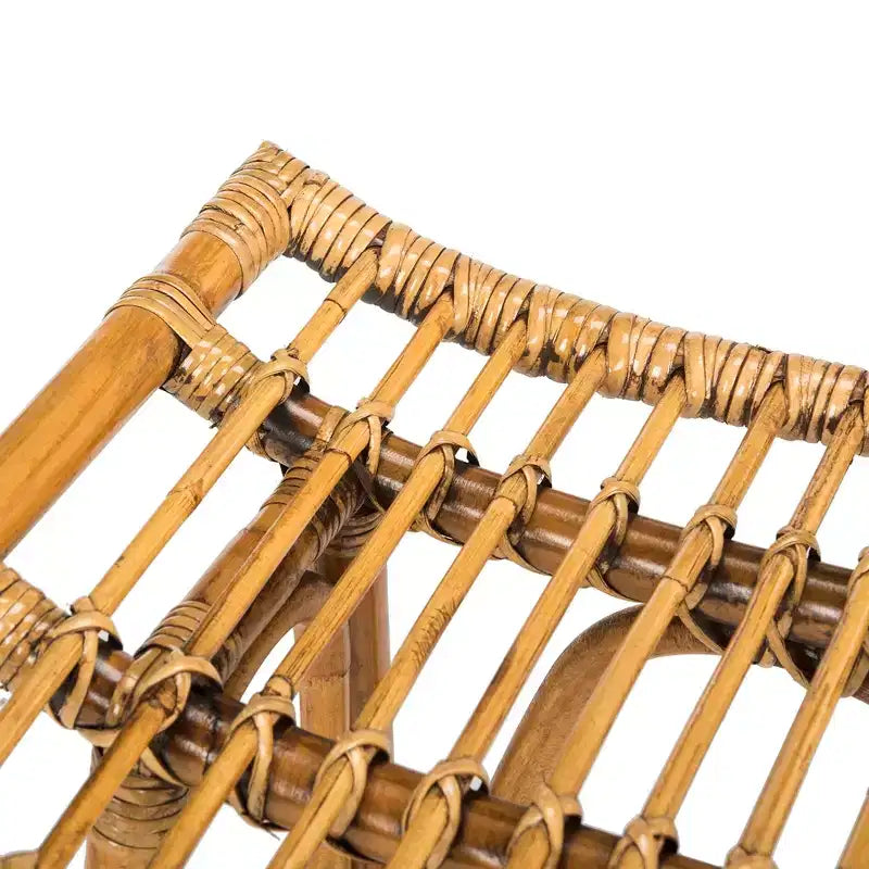 Sgabello da bancone in rattan