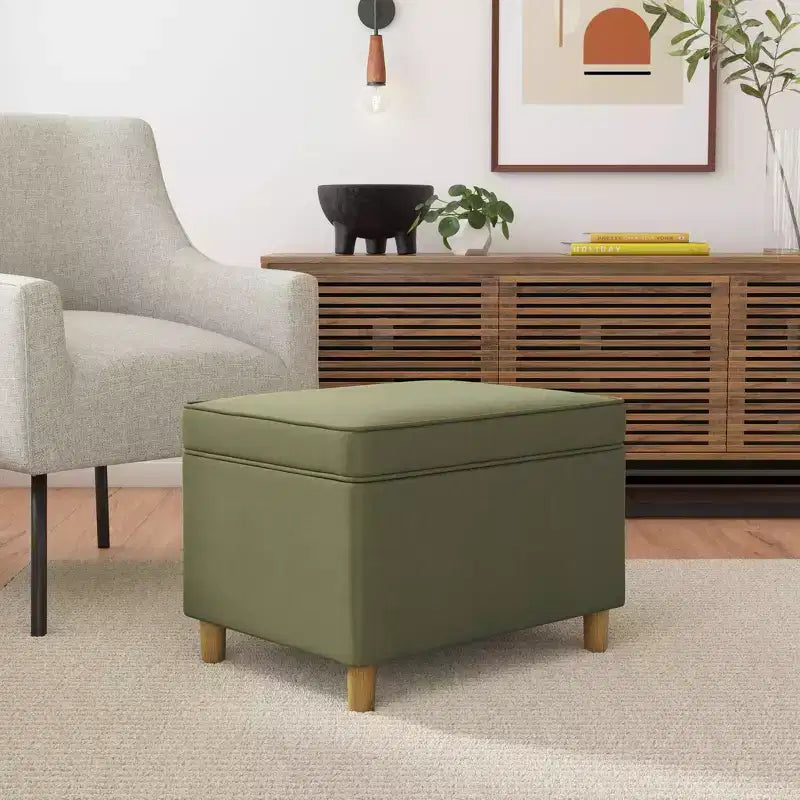 Pouf contenitore con coperchio da 24"