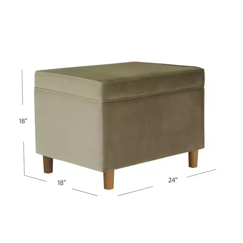 Pouf contenitore con coperchio da 24"