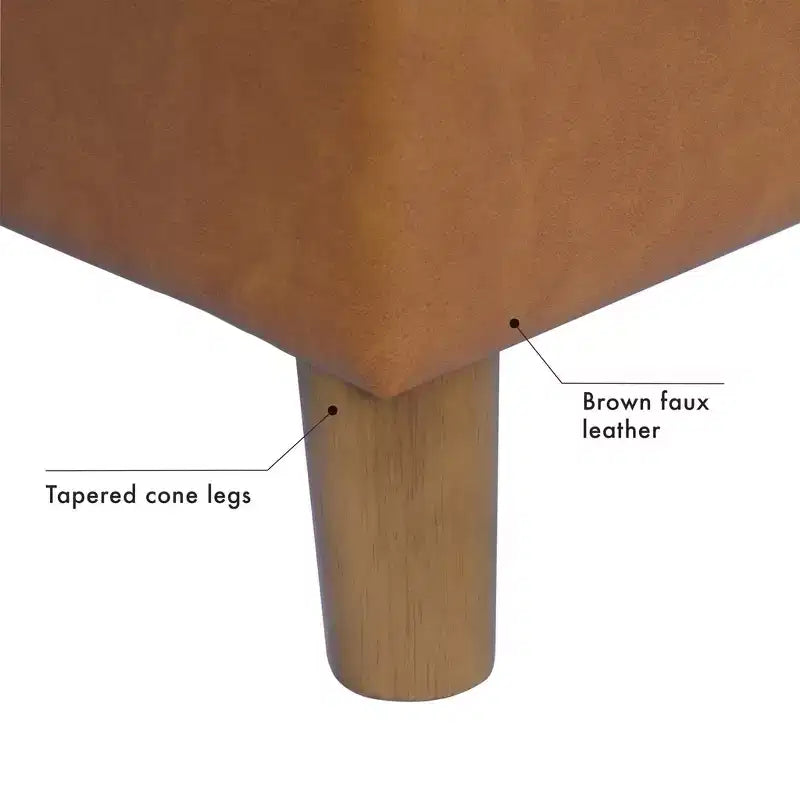 Pouf contenitore con coperchio da 24"