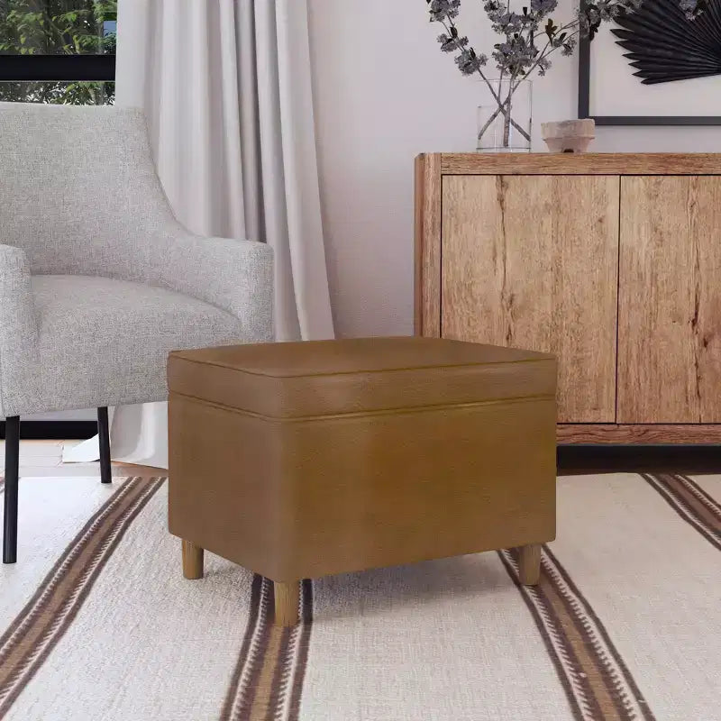 Pouf contenitore con coperchio da 24"