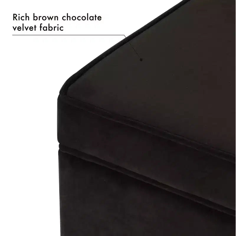 Pouf contenitore con coperchio da 24"