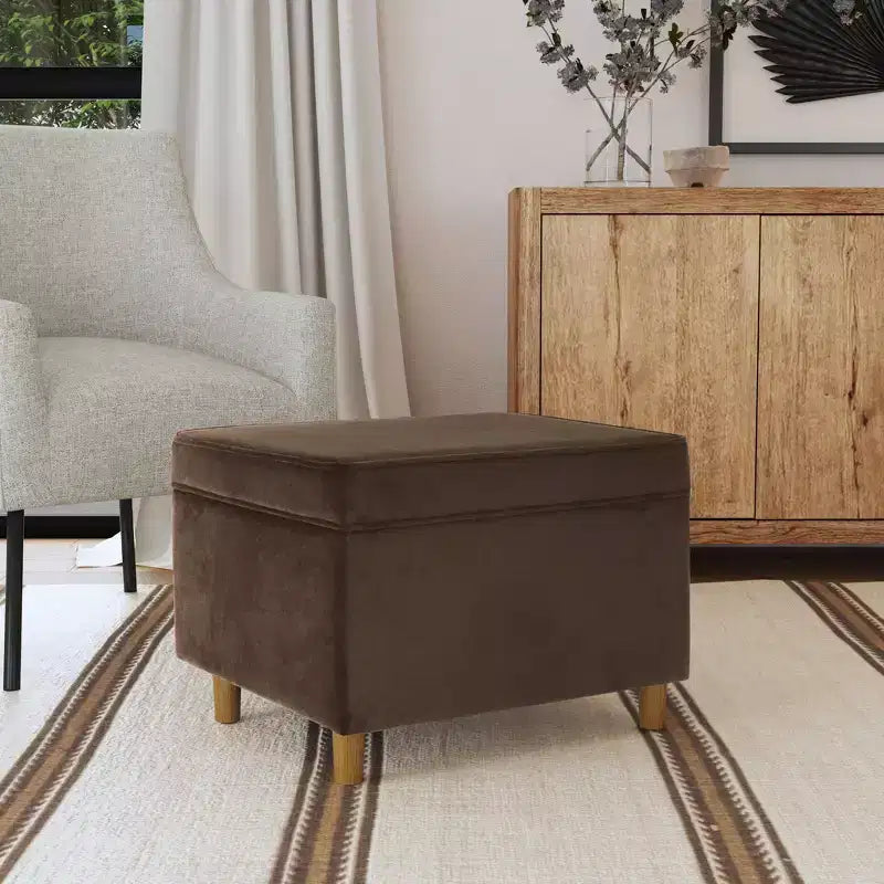 Pouf contenitore con coperchio da 24"