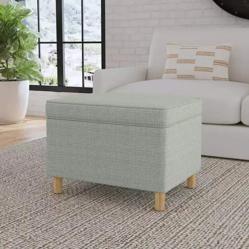 Pouf contenitore con coperchio da 24"